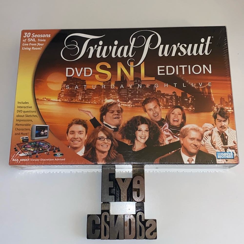 🆕PARKER BROTHERS Trivial Pursuit DVD ‘SNL’ Edition Saturday Night Live